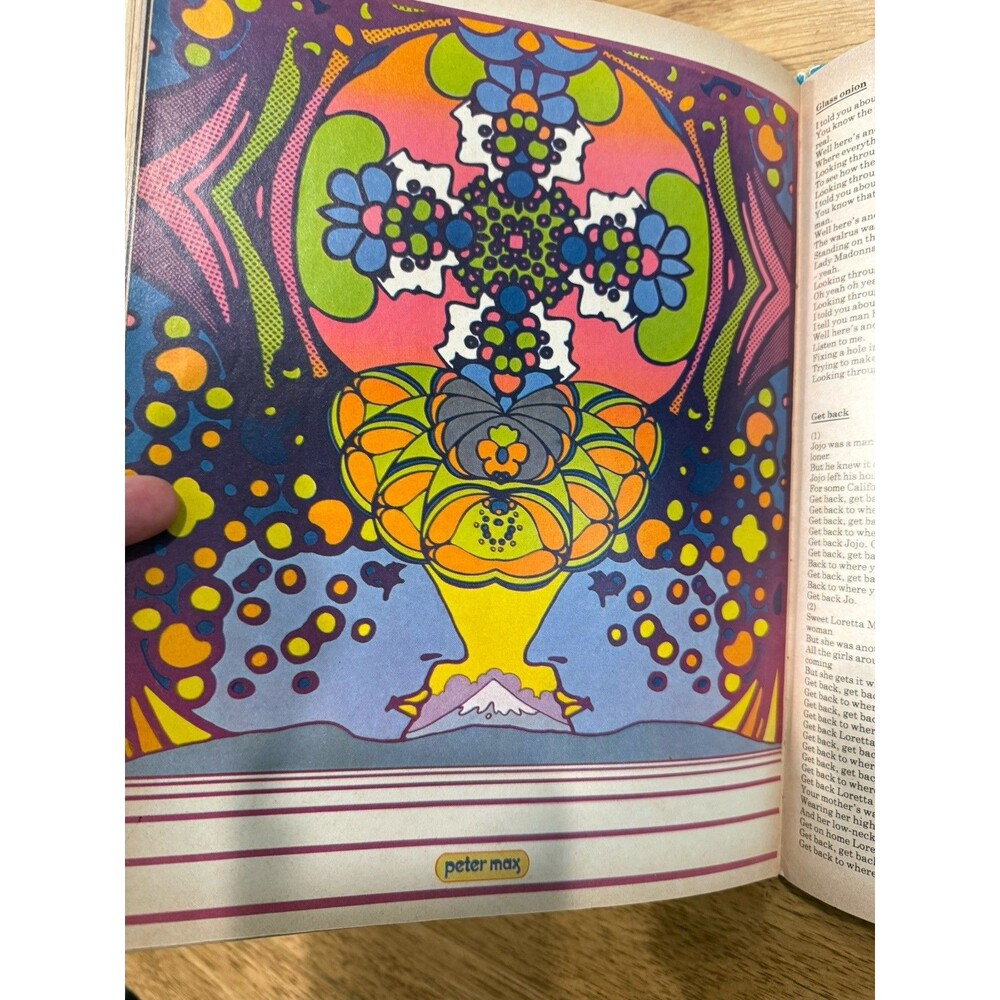 The Beatles Illustrated Lyrics Book- By Alan Aldridge 1st‎ Amer Ed, 2nd Impress. - Picture 10 of 12